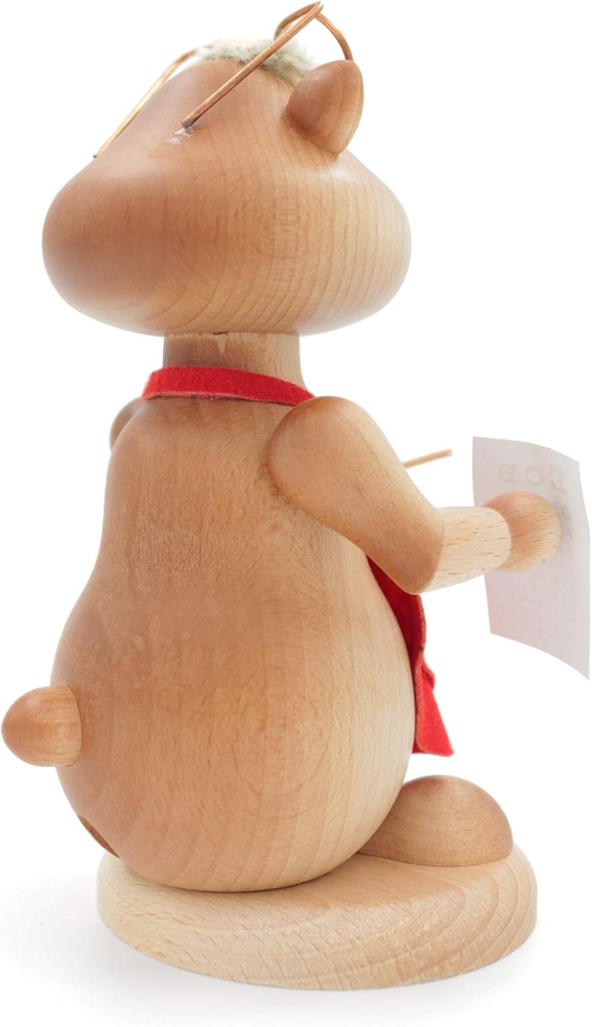 Kuhnert - Erzgebirgische Holzkunst Räuchermann Räucherfigur Hamster 18cm - Optiker