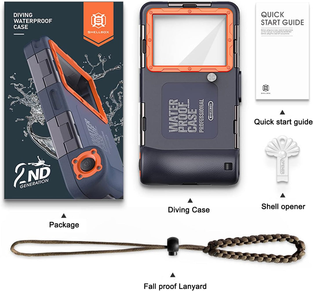 MRUOZRUI Professionelle Tauchtelefonhülle, [15 m] wasserdichte Handyhülle zum Tauchen und Schnorchel