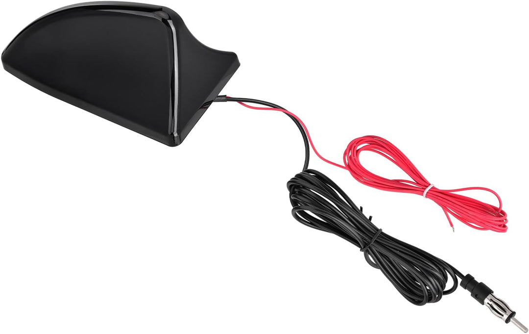 Eightwood Haifisch Antenne Auto Antenne Dach Shark Antenne Auto Kurz mit Verstärker AM/FM Autoradio