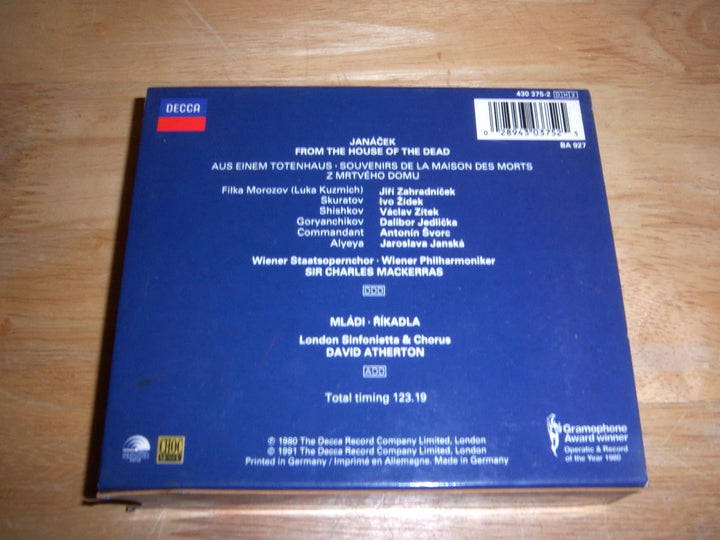 Aus Einem Totenhaus (Gesamtaufnahme), Audio-CD