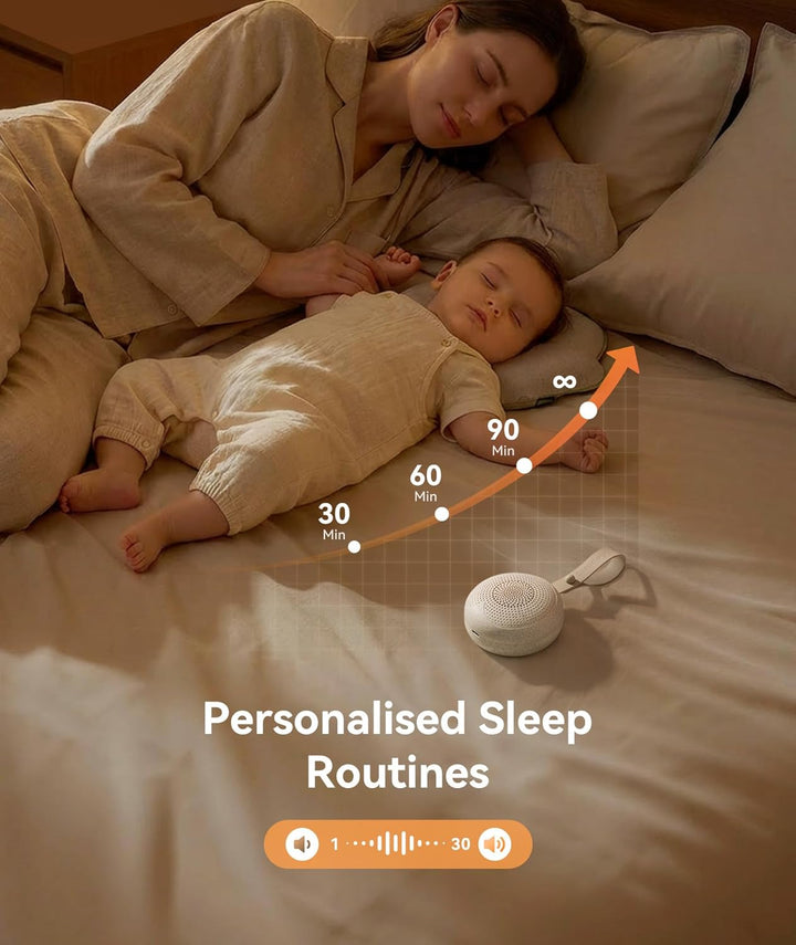 Dreamegg Tragbare White Noise Machine Babys aus Nachhaltigen Materialien, Gerät für Weisses Rauschen