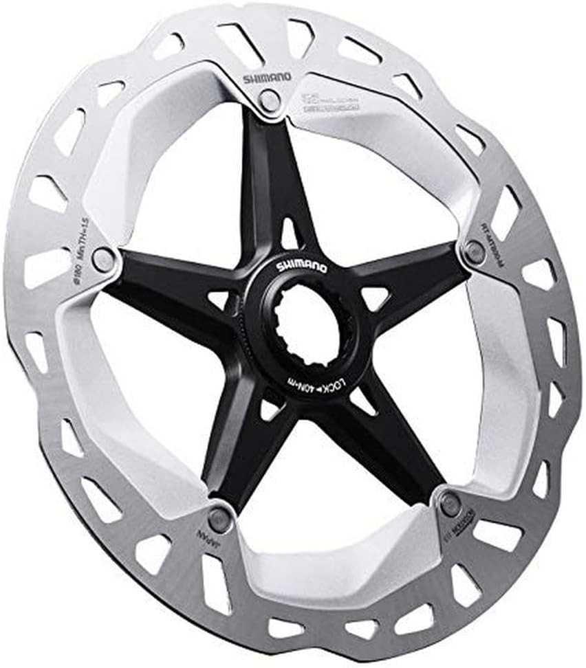 SHIMANO RT-MT800 Bremsscheibe Center-Lock silber/schwarz 2020 Scheibenbremse vorne silver/black 140m