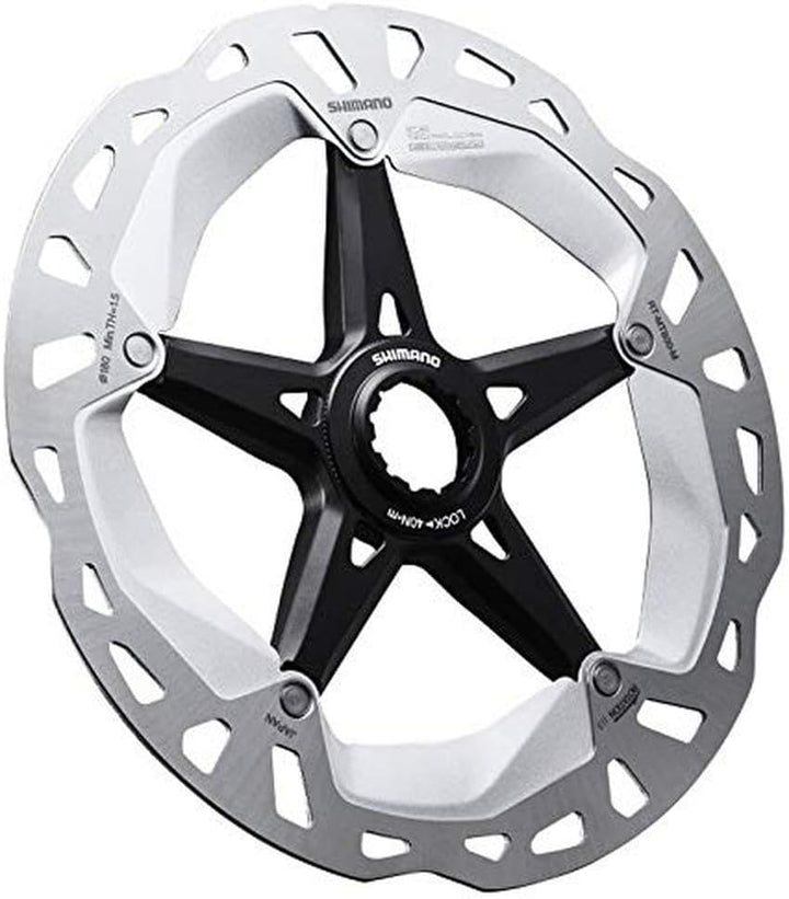 SHIMANO RT-MT800 Bremsscheibe Center-Lock silber/schwarz 2020 Scheibenbremse vorne silver/black 140m