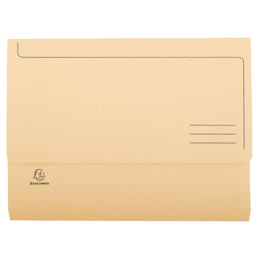 Exacompta 46774E 50er Pack Aktenmappen aus Manilakarton, mit Dehntasche für DIN A4 Dokumente Pastell