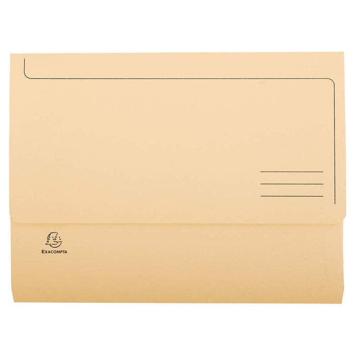 Exacompta 46774E 50er Pack Aktenmappen aus Manilakarton, mit Dehntasche für DIN A4 Dokumente Pastell