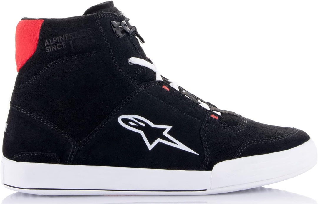 Alpinestars Chrome Motorradschuhe Herren (schwarz/weiss/rot), 10=(43)