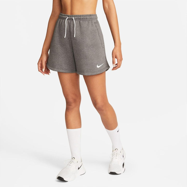 Nike Damen Shorts W Nk FLC Park20 Short Kz S Charcoal Heathr/White/White, S Charcoal Heathr/White/Wh