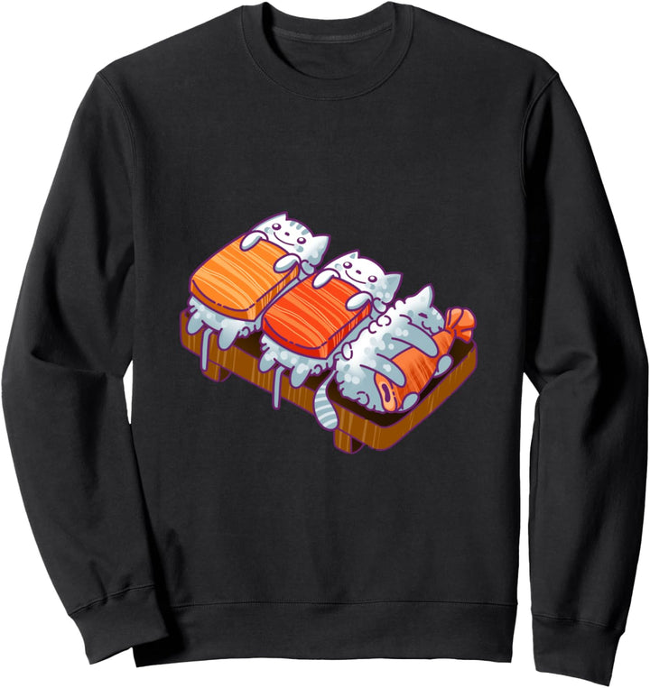 Katzen, Sushi, Mädchen, Kinder, Japanischer Kawaii Kult Sweatshirt