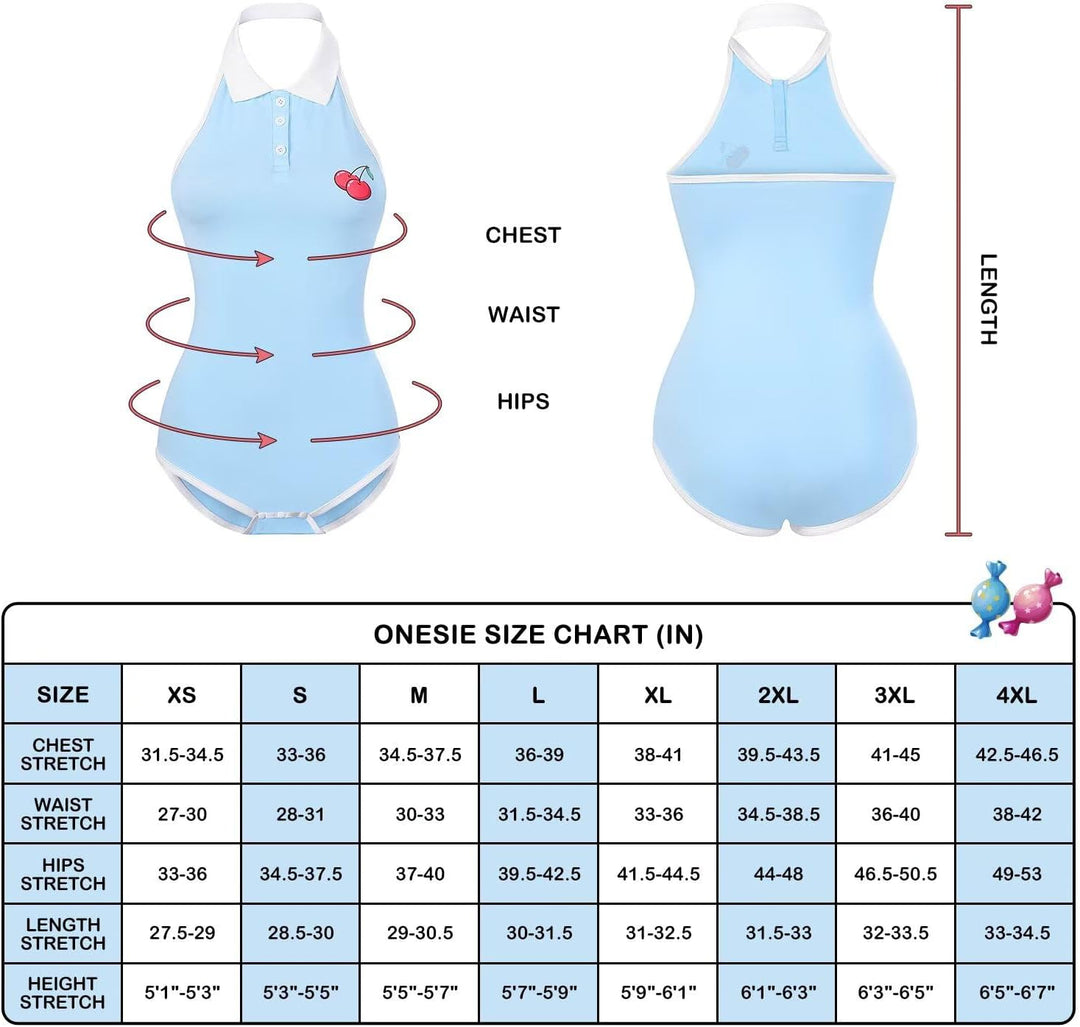 Landofgenie Damen Bodysuit Baumwolle Bodysuit Onesie Pyjamas Bodysuit Tops mit Hängendem Ausschnitt