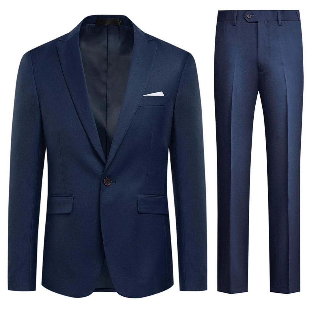 Anzug Herren Anzug 2 Teilig Slim Fit Herrenanzug Hochzeit Anzüge Herren Modern Sakko für Business, D