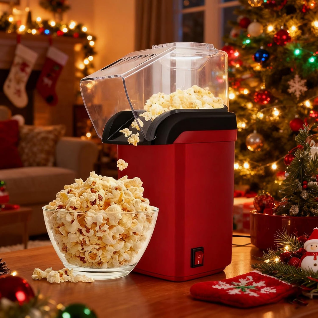 Heissluft Popcornmaschine | Schnelles Popcorn-Gerät Für Bis Zu 2 Liter - Herstellt bis zu 1,9 Liter