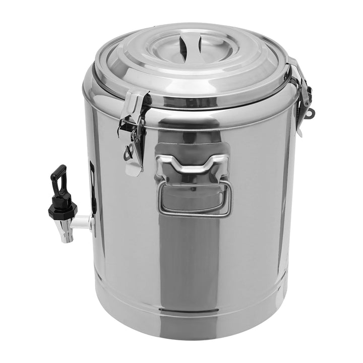 Grosse Isolierter Warmer Suppentopf Mit Zapfhahn, 201 Edelstahl 14L Frühstücks Suppentopf für den ge