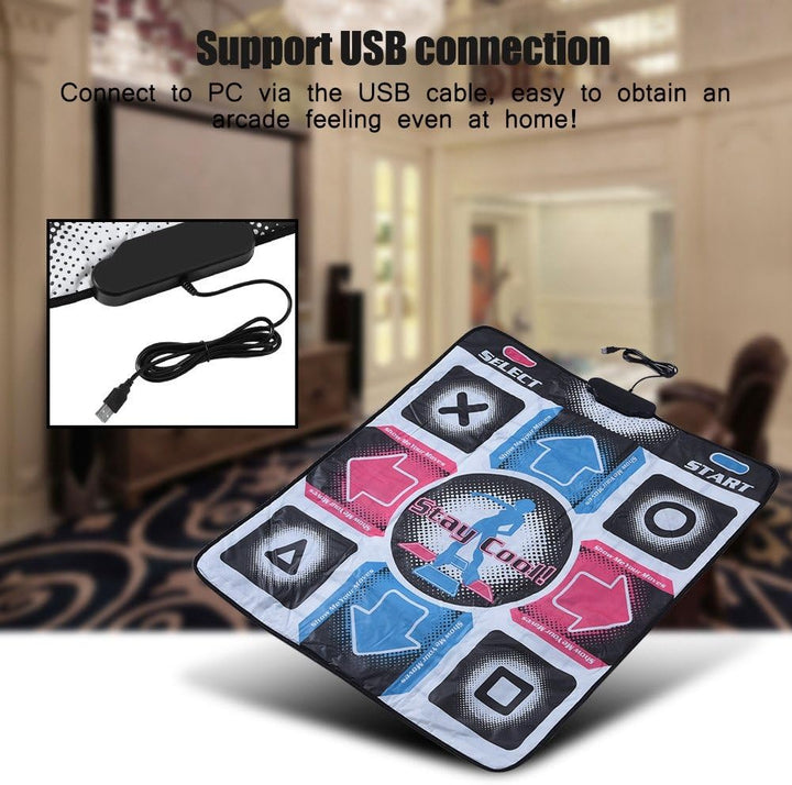 rutschfeste TV Tanzmatte DDR Dancing Pad Blanket Game für XP / 7/10 OS mit USB Schnittstelle