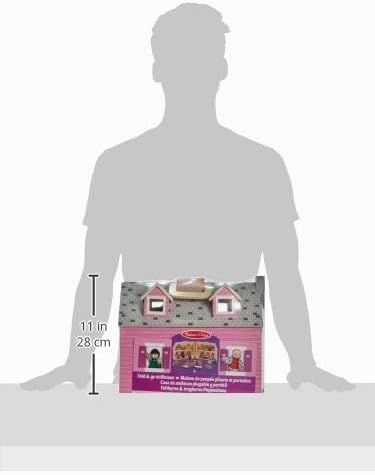 Melissa &amp; Doug Puppenhaus zum Falten und Mitnehmen | Puppenhäuser und Puppen | Spielsets | 3+ | Gesc