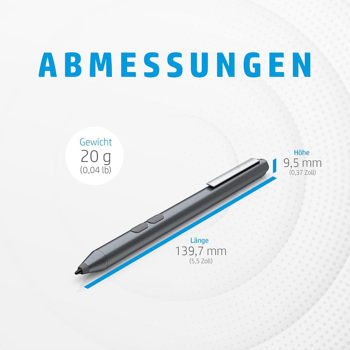 HP MPP 1.51 Eingabestift für PC und Tablet – Microsoft-kompatibel, Präzisionsspitze, benutzerdefinie