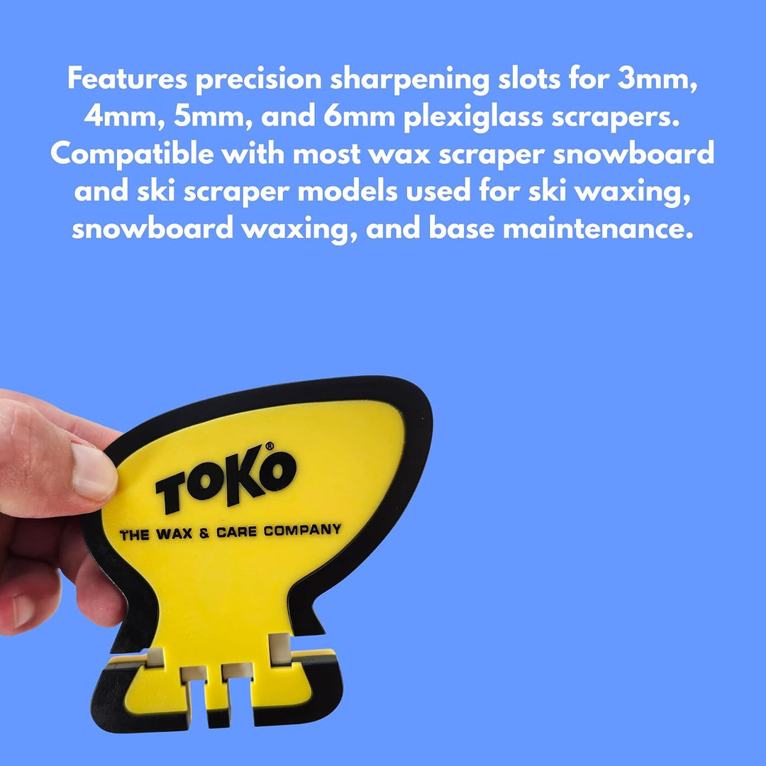 Toko Reparatur Tool Scraper Sharpener Gelb/Schwarz, Gelb/Schwarz