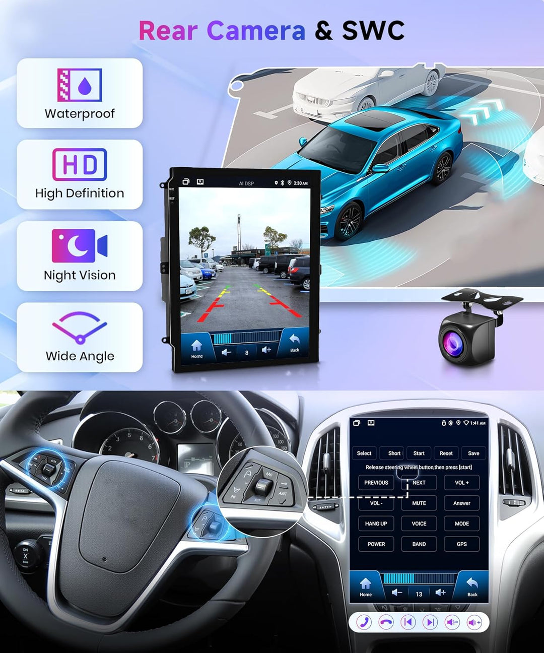 Rimoody 4G+64G Autoradio Android 15 für Peugeot 407 2004-2011 9.7 Zoll Kabellos Carplay Peugeot 407