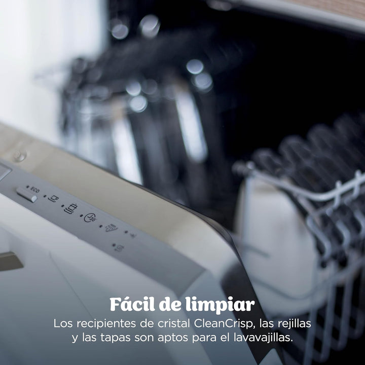 Ninja CRISPi PRO XL Glas-Heissluftfritteuse (Air-Fryer), 5 voreingestellte Zubereitungsfunktionen, C