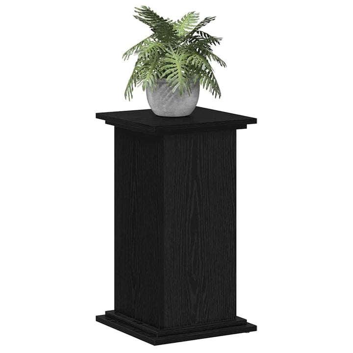 vidaXL Pflanzenständer Schwarz Eichen-Optik 33 x 33 x 60 cm, Garten und Terrasse, moderner Pflanzens
