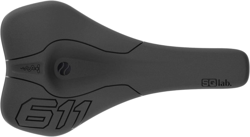 SQlab 611 Ergowave CrMo, MTB Tech & Trail Fahrradsattel Schwarz 15 cm Einfarbig, Schwarz 15 cm Einfa