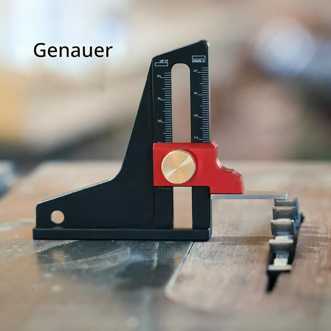 Tiefenmesser aus Aluminiumlegierung, Digitaler Höhenmesser, Tiefenmesser für Oberfräsentisch, Tischk