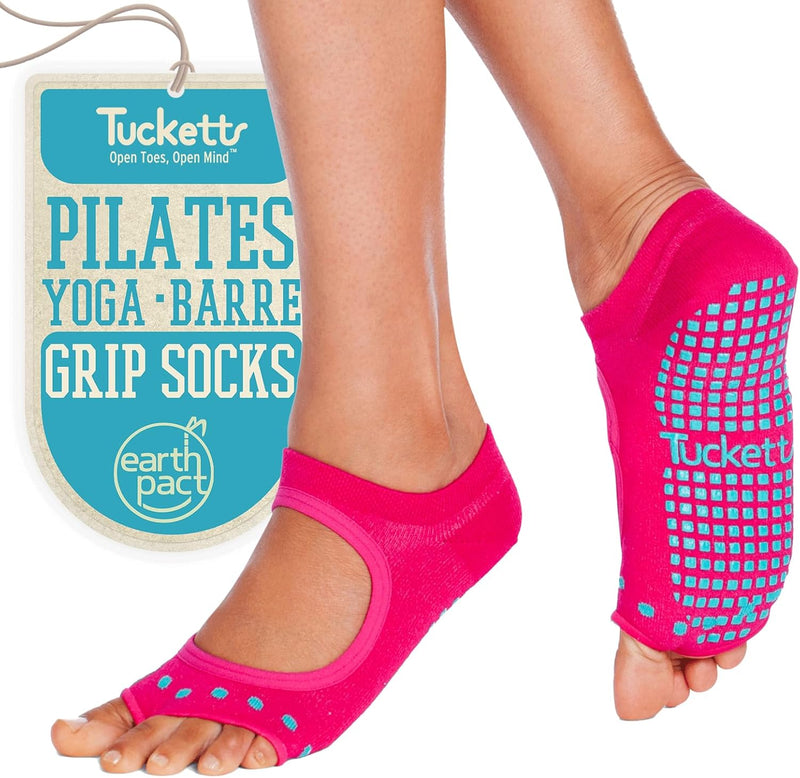 Tucketts Yoga Socken für Frauen - Rutschfeste Haftsocken ohne Zehen - Stoppersocken (Damen) – Pilate