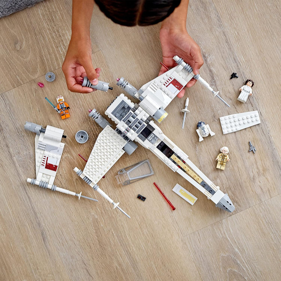 LEGO 75301 Star Wars Luke Skywalkers X-Wing Fighter Spielzeug mit Prinzessin Leia und Droide R2-D2 a