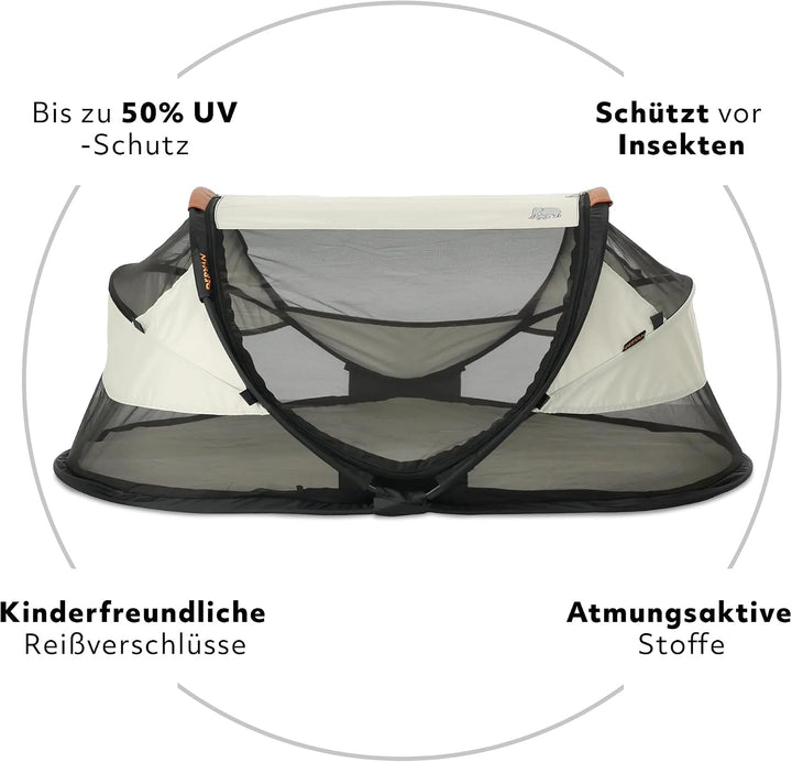 Deryan Baby & Kinder Reisebett mit Matratze - ab Geburt bis 2,5 Jahre, Pop Up Kleinkindbett Babyzelt