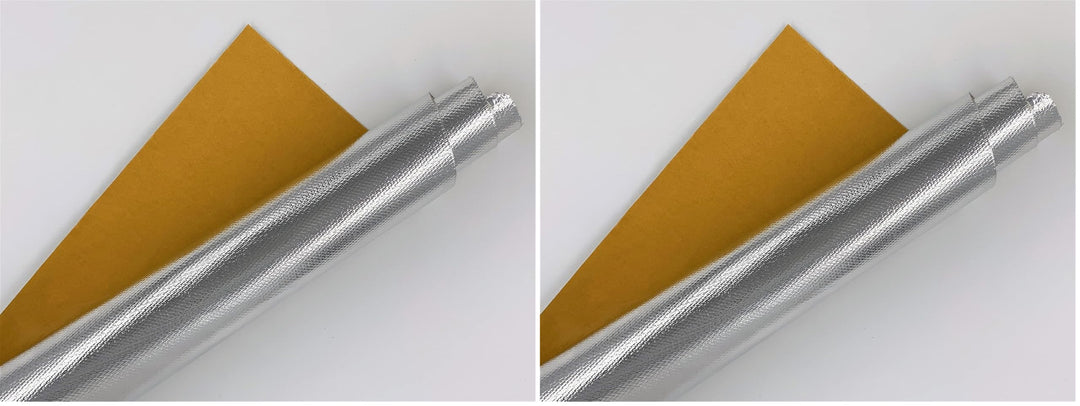 Silent Sport™ Hitzeschutzfolie selbstklebend/Hitzeschild/Heat Reflecting Foil (Packung mit 2) 24cm x