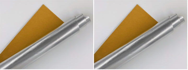 Silent Sport™ Hitzeschutzfolie selbstklebend/Hitzeschild/Heat Reflecting Foil (Packung mit 2) 24cm x