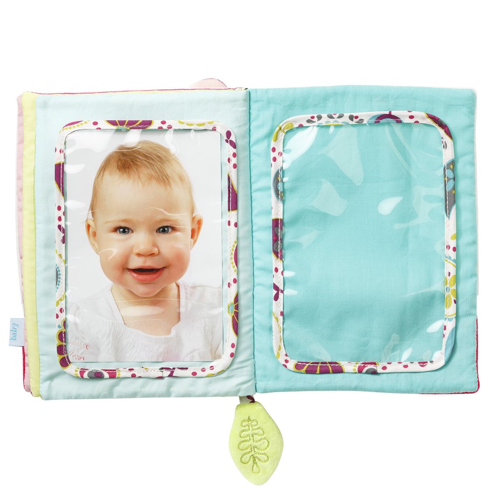 Fehn Baby Fotoalbum Rehkitz – Erinnerungsbuch Fotobuch zum Selbstgestalten und Fühlen aus Stoff – Ba