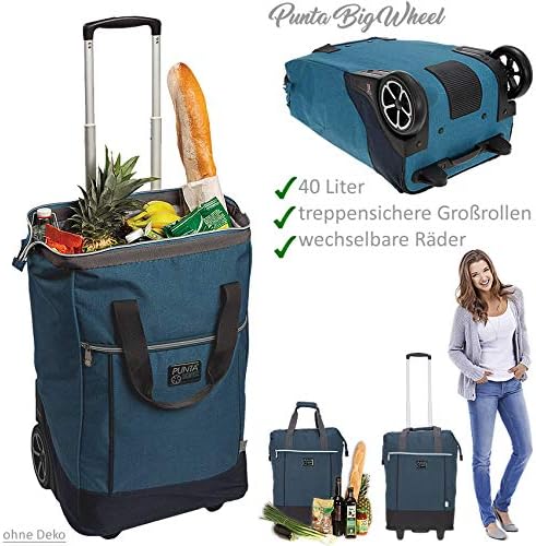 Punta Big Wheel Einkaufsroller Einkaufswagen Shopping Trolley Einkaufstrolley Trolly 10303 + Thermot