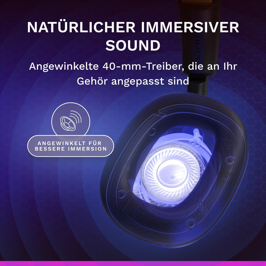 GLORIOUS GHS Eternal RGB – Stereo-RGB-Gaming-Headset für PC, PS5, PS4, Switch – speziell abgestimmte