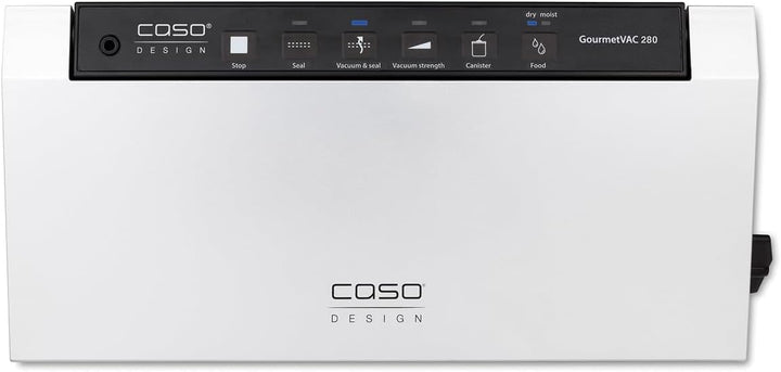 CASO 1385 GourmetVAC 280 - Vakuumierer - doppelte Schweissnaht - Kolbenpumpe (15L/min) und kraftvoll