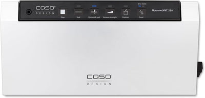 CASO 1385 GourmetVAC 280 - Vakuumierer - doppelte Schweissnaht - Kolbenpumpe (15L/min) und kraftvoll