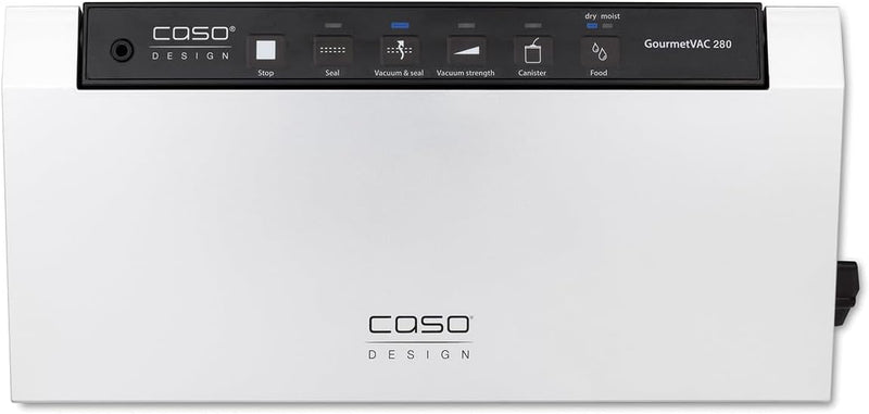 CASO 1385 GourmetVAC 280 - Vakuumierer - doppelte Schweissnaht - Kolbenpumpe (15L/min) und kraftvoll