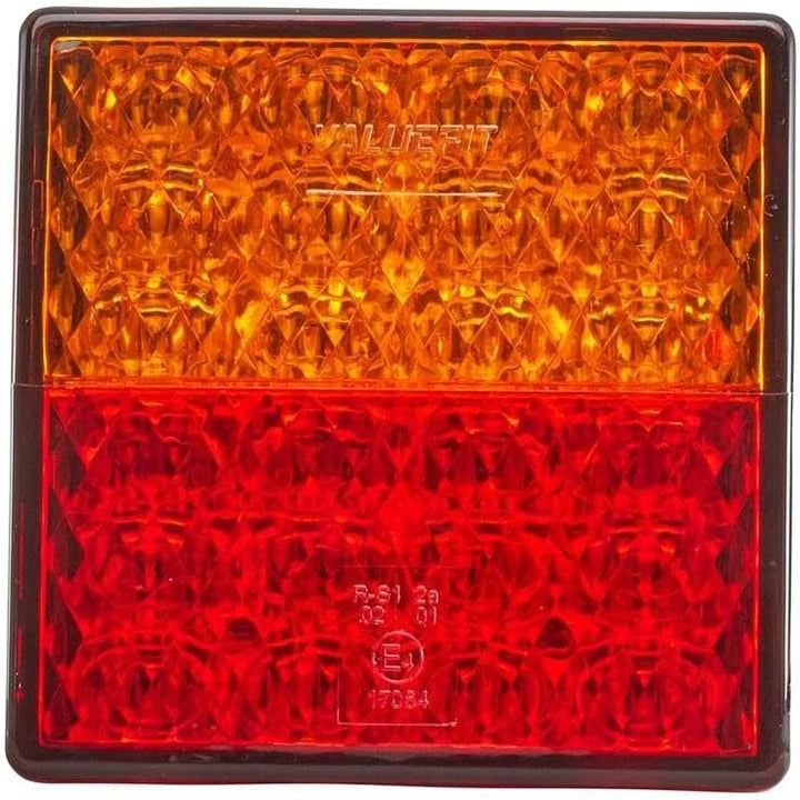 HELLA - Heckleuchte - Valuefit - LED - 12V - Anbau/geschraubt - Lichtscheibenfarbe: rot/gelb - Steck