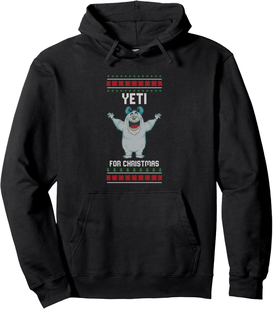 Yeti for Christmas Abominable Snowman Ugly Christmas Style Pullover Hoodie