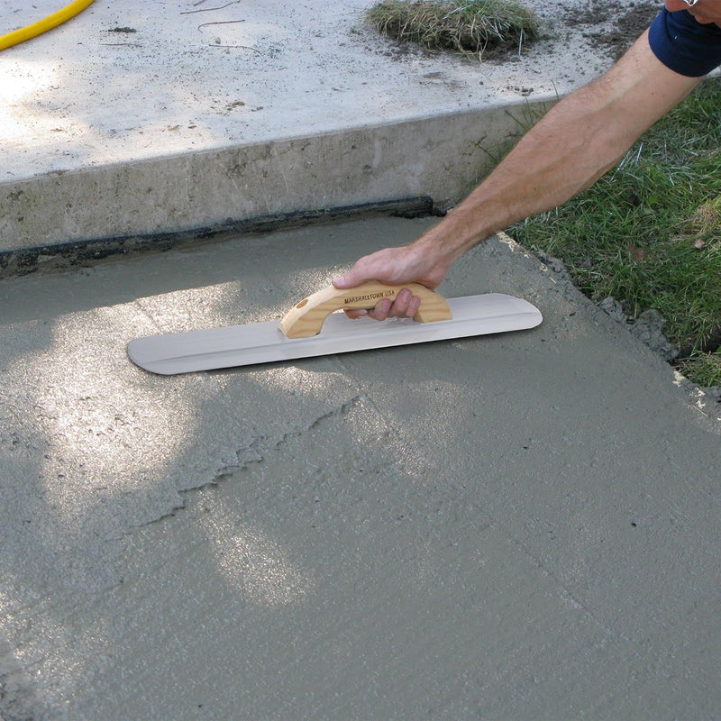 Marshalltown Handglätter mit Holzgriff, aus Magnesium, für Boden und Beton, Grösse des Glätters: 406