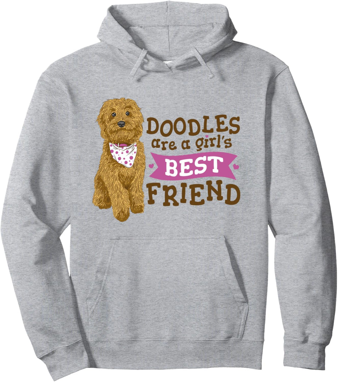 Goldendoodle sind die besten Freunde der Mädchen Hund Süss Pullover Hoodie