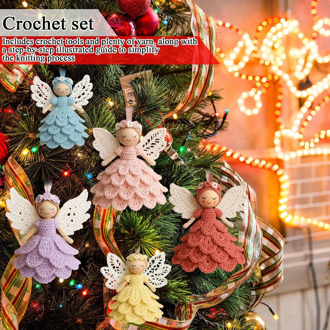 Anfänger Häkel-Set Für Erwachsene | Engel Puppe Ornament Strickhandwerk | Strick Set | Für Frauen Mä