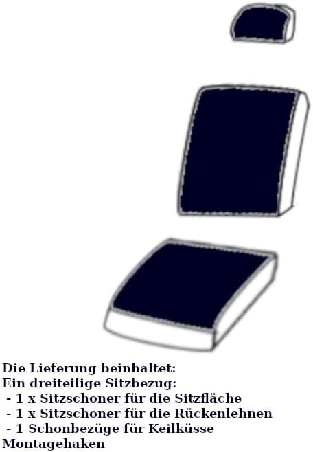 Mercedes Vito Front Einzelsitzbezüge Fahrer - Beifahrer Sitzbezug Sitzschoner