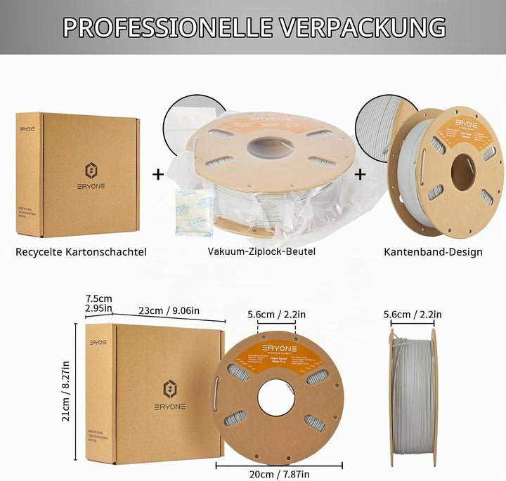 ERYONE High Speed Matte Filament PLA 1.75mm +/- 0.03mm, 3D Printing PLA Pro Filament Fit Most FDM Pr