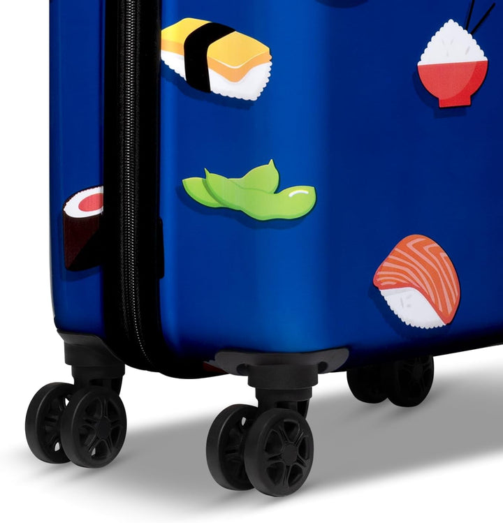 Handgepäck Koffer mit 4 Rollen 53x35x20cm - Hartschalen Kabinentrolley - Zahlenschloss - 33L - Roll&