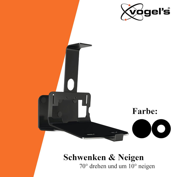 Vogel's SOUND 3205 Universelle Lautsprecher Wandhalterung, Max. 6,5kg, Bis zu 10° neigbar, Schwenkba