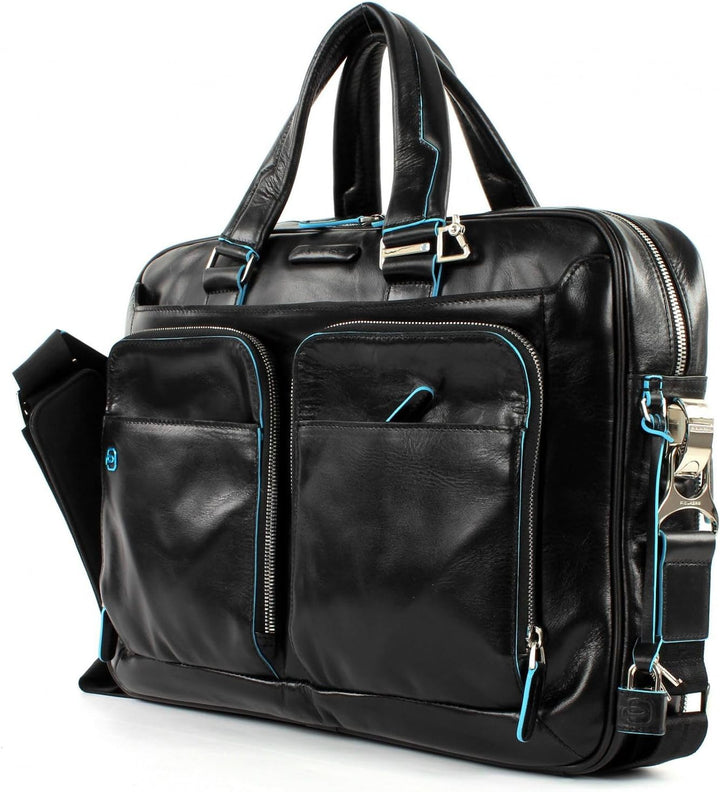 Piquadro Blue Square 15 '' Aktentasche mit Laptop-Fach, Schwarz - CA2849B2 Einheitsgrösse Schwarz, E
