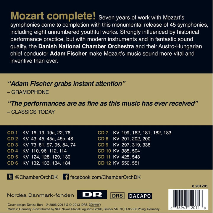 45 Sinfonien, Audio-CD
