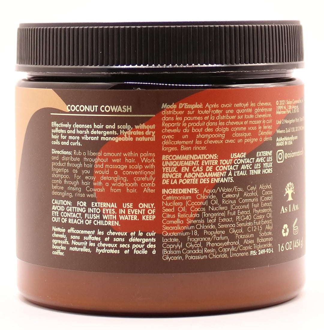 As I Am Naturally - Kombi-Set aus Shampoo „Curl Clarity“, Leave-In-Spülung und Co-Wash-Spülung mit K