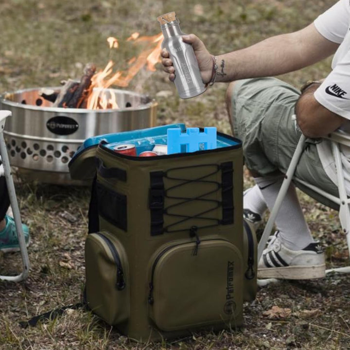 Petromax Kühlrucksack | 8 Tage Passive Kühlung ohne Strom (192 Stunden) | Rückenpolsterung | stabil