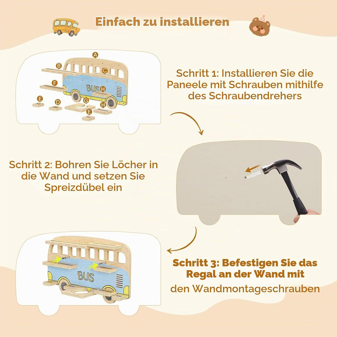 TonieRegal für Toniebox Hörfiguren, Magnetische Aufbewahrung für 25-32 Tonie, Tonie Aufbewahrung im